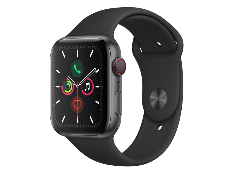 Apple Watch 5 44/Space Gray Aluminium/Black Sport LTE